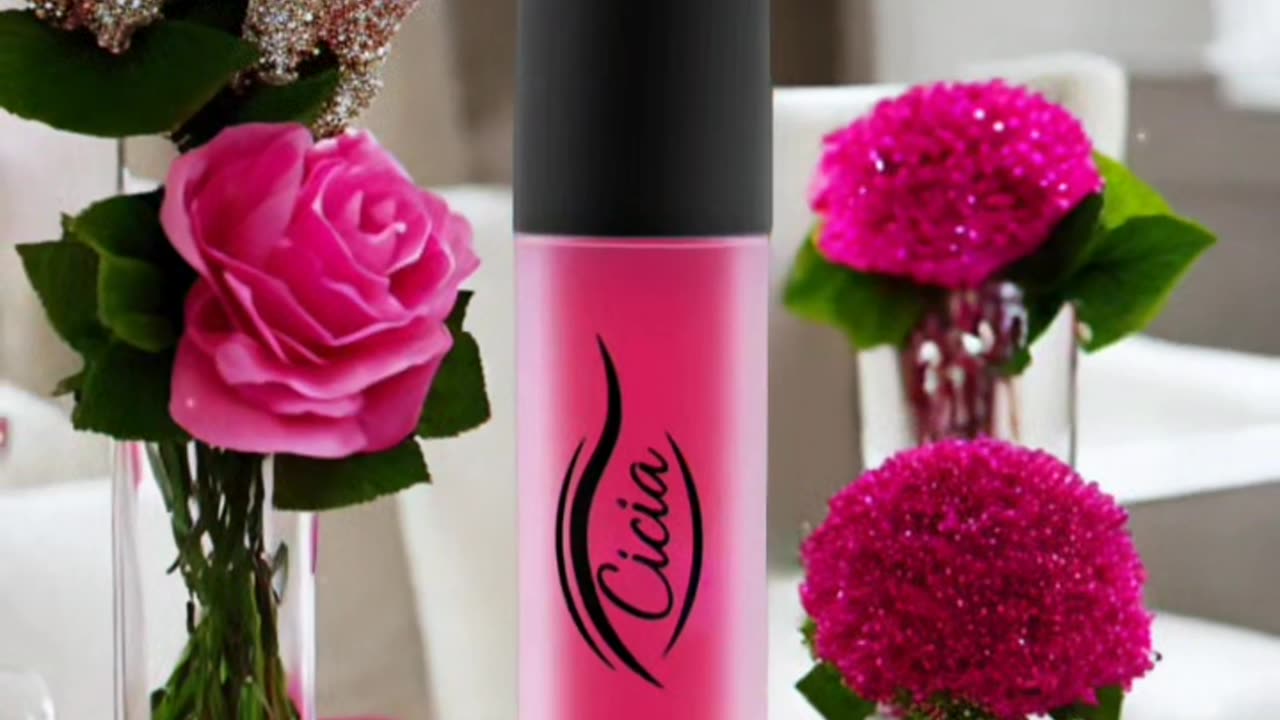 Cicia Premium Pink Lip Oil - Cherry Moisturizing and Nourishing Glossy Finish | Lip Care Treatment