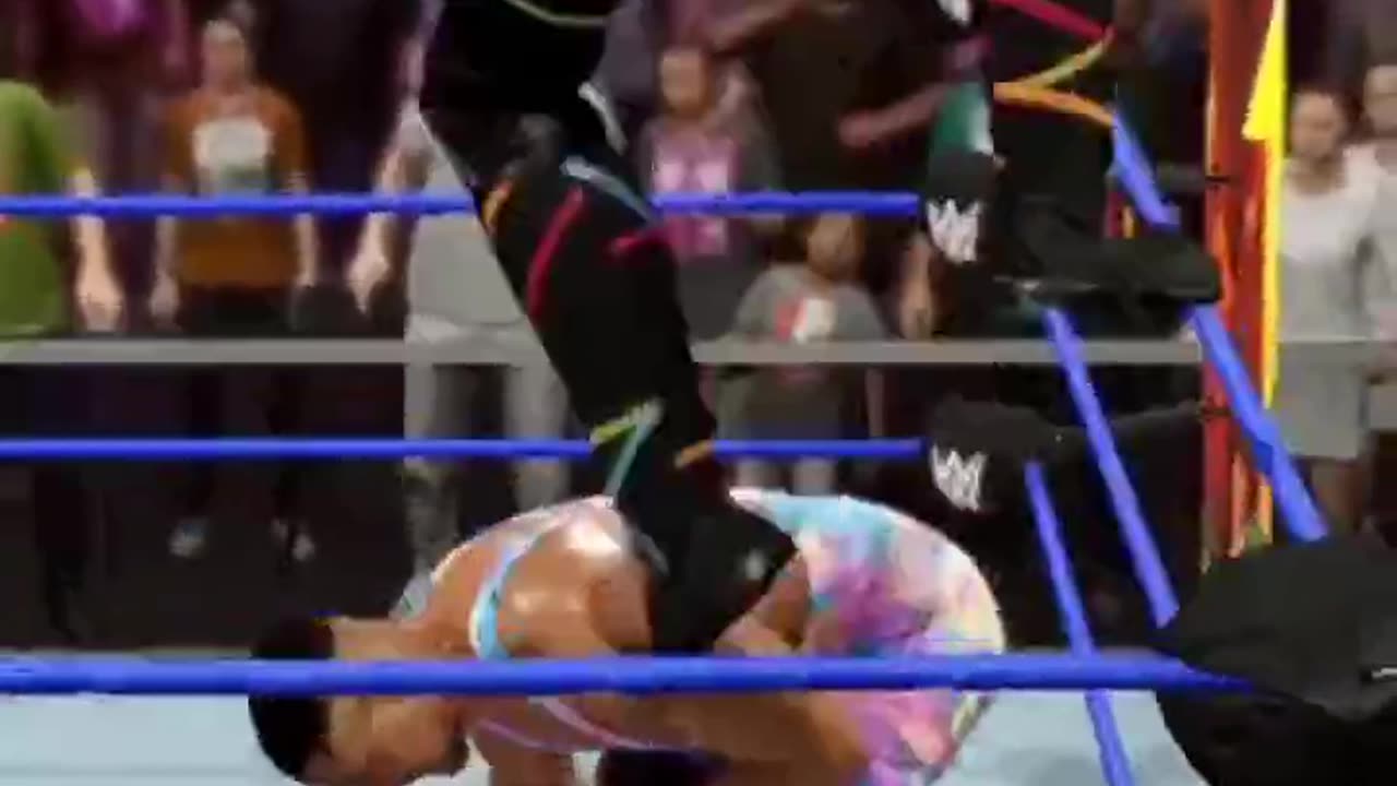 WWE Seth Rollins Curb Stomp to the head