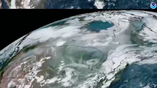 Watch wildfire smoke move across North America