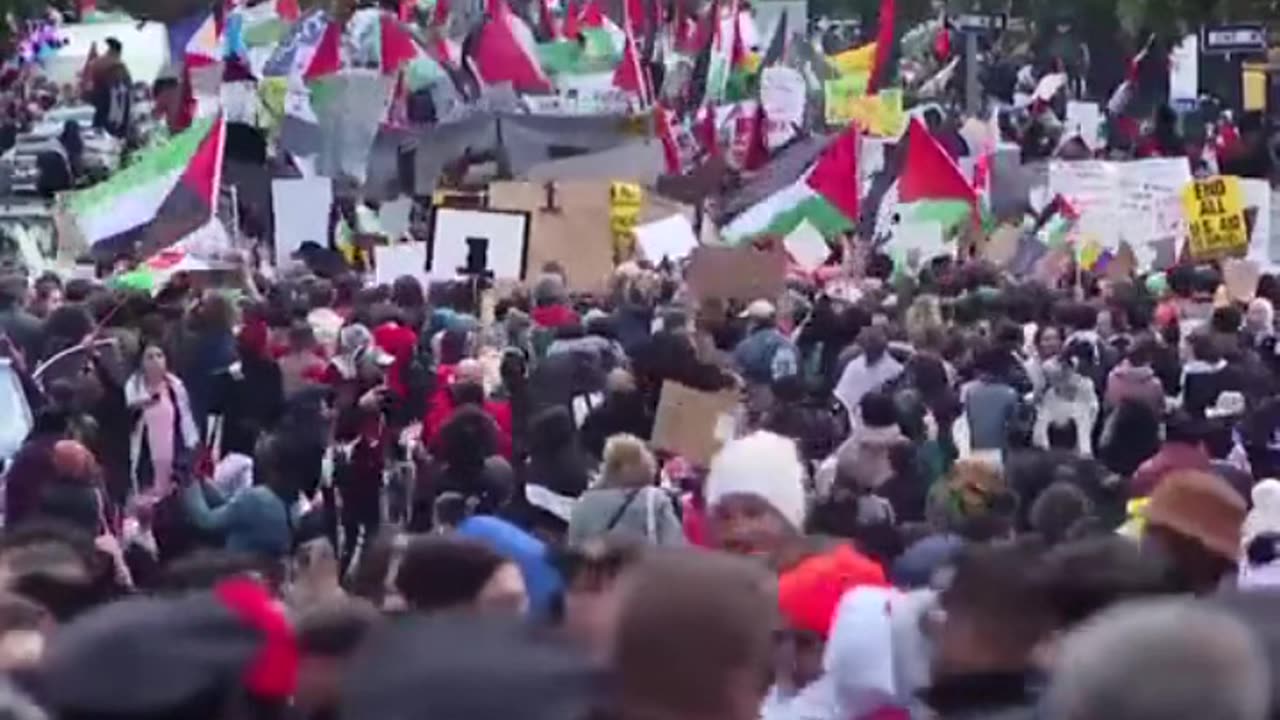 Pro-Palestinian protesters marched in New York City calling for the end of Israel.