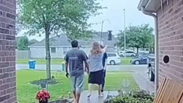 Bully Chases Kid Back To The Kids Friends House