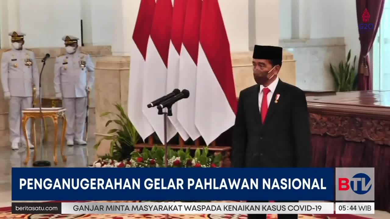 Presiden Jokowi Anugerahkan Gelar 5 Pahlawan Nasional