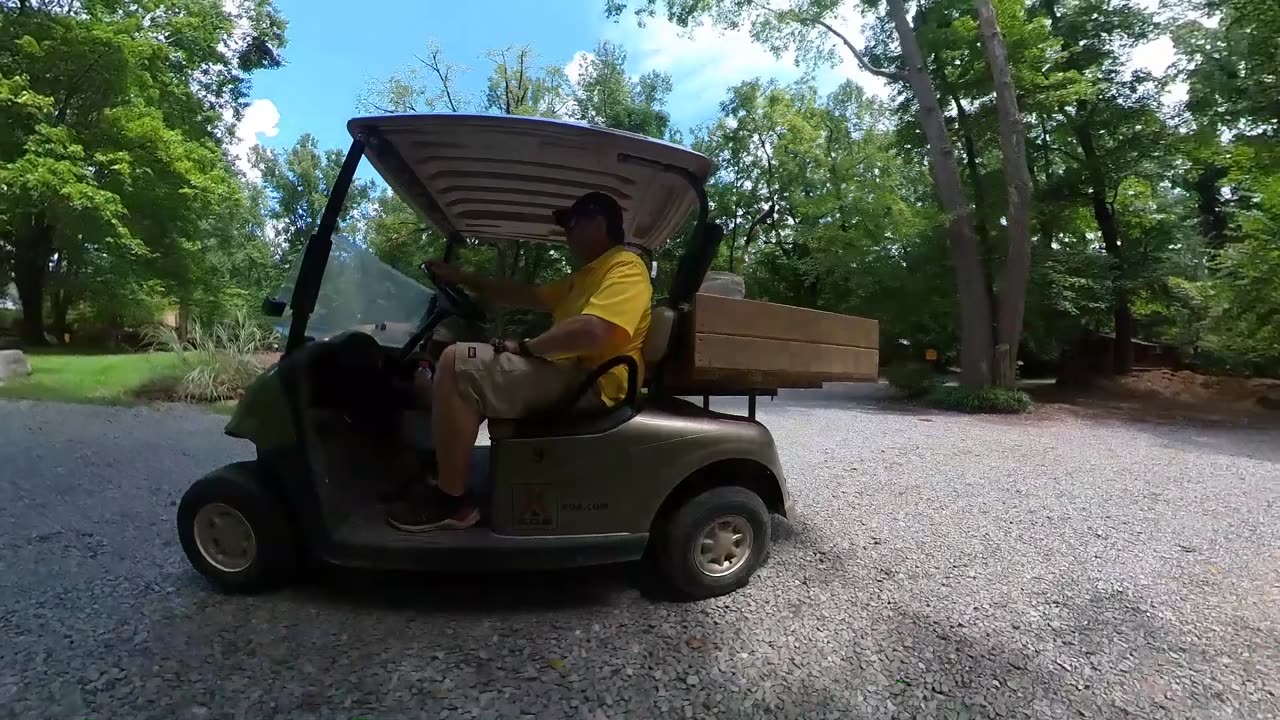 Cart through the Campground