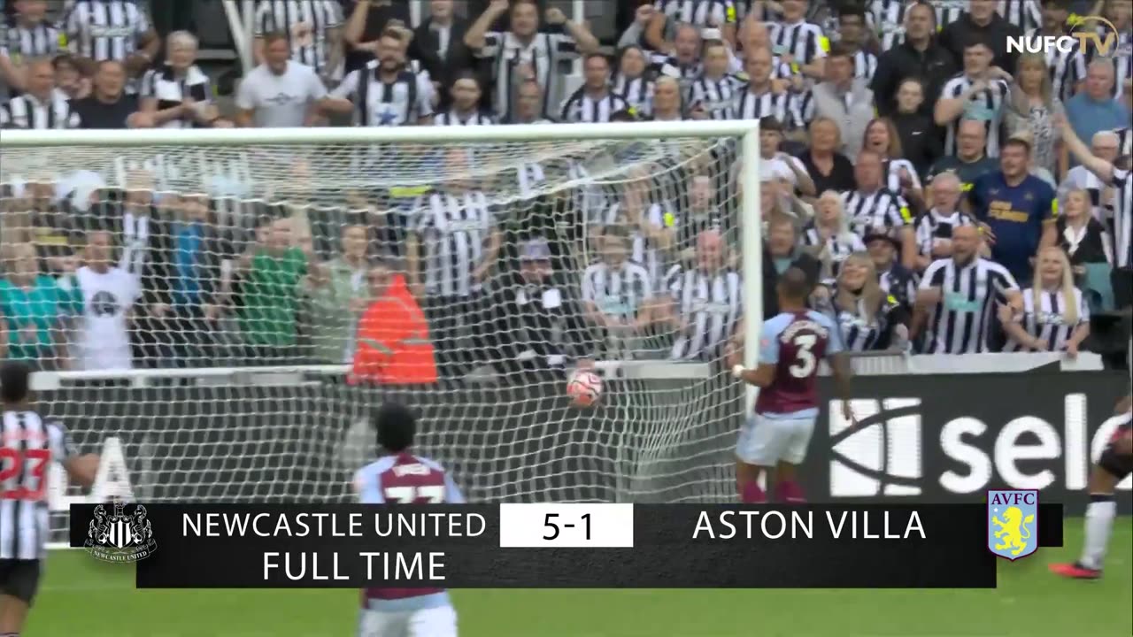 Newcastle United 5 Aston Villa 1 | Premier League Highlights