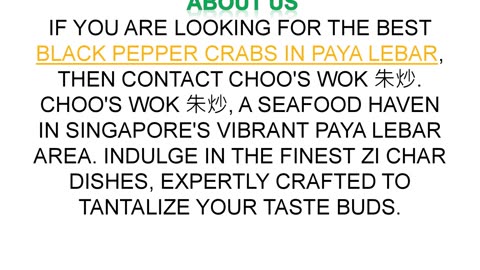 Best Black Pepper Crabs in Paya Lebar