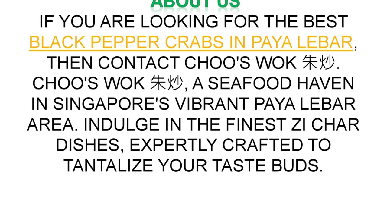 Best Black Pepper Crabs in Paya Lebar