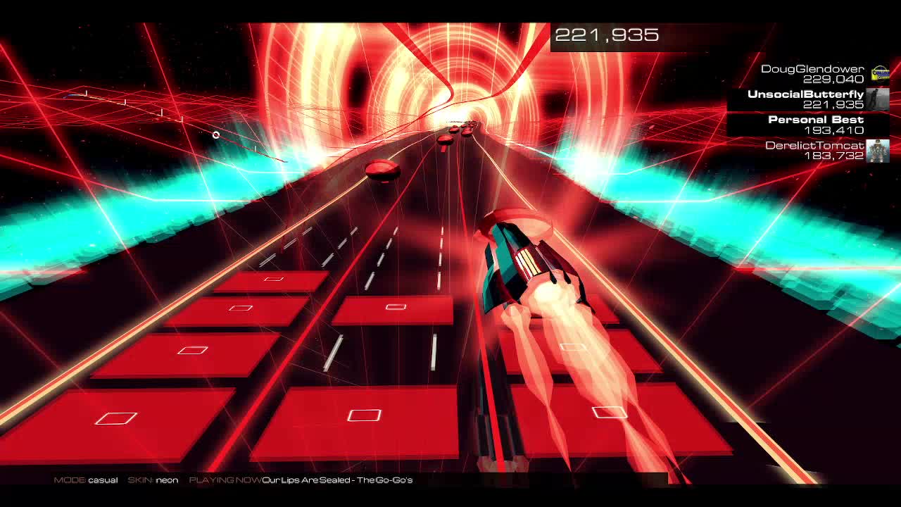 Audiosurf 2 "Our Lips Are Sealed", by The Go-Go's