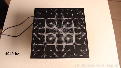 Sand with different frequencies.