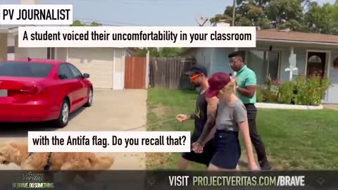 Watch this commie run like a coward