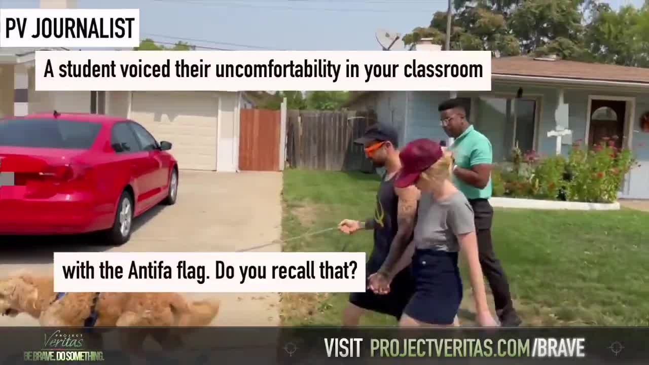 Watch this commie run like a coward