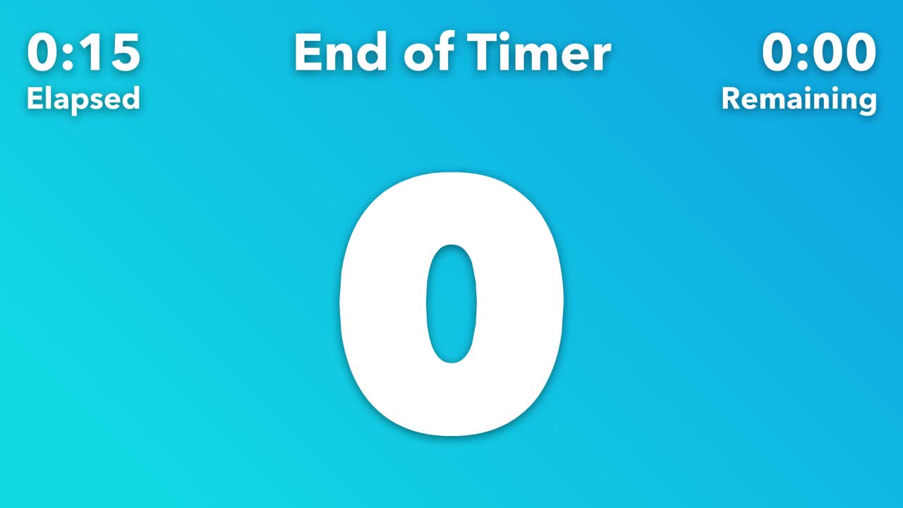 15 Second Timer with Voice Countdown