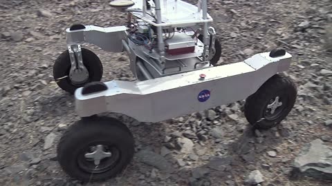 Rover Searches California Desert for Water to Simulate Future Lunar Missions.