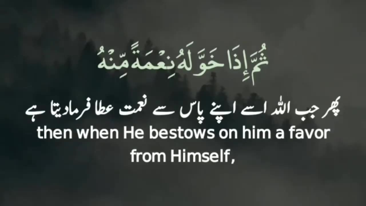 Surah Az Zumar _ Ayah 8 _ Quran whatsapp status_Quran tilawat __ Quran Urdu _ Qu
