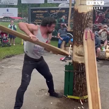 This is what it takes to be a champion wood chopper
