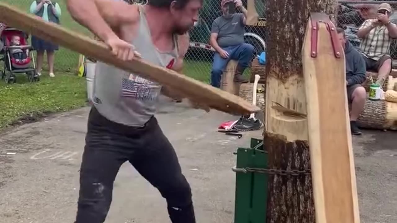 This is what it takes to be a champion wood chopper