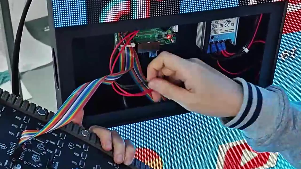 This flexible module can be bent at certain angles.