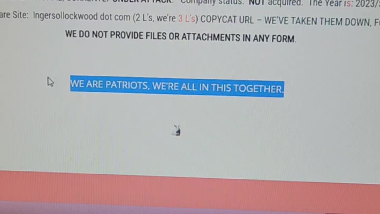 Another hidden message on Ingersoll