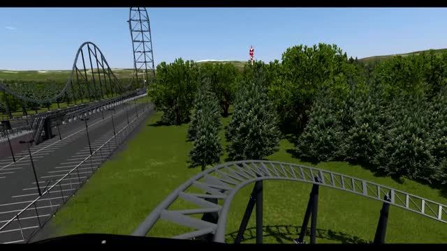 [Nolimits 2] Lightning - 520ft Tall Intamin Hydraulic Launch Coaster