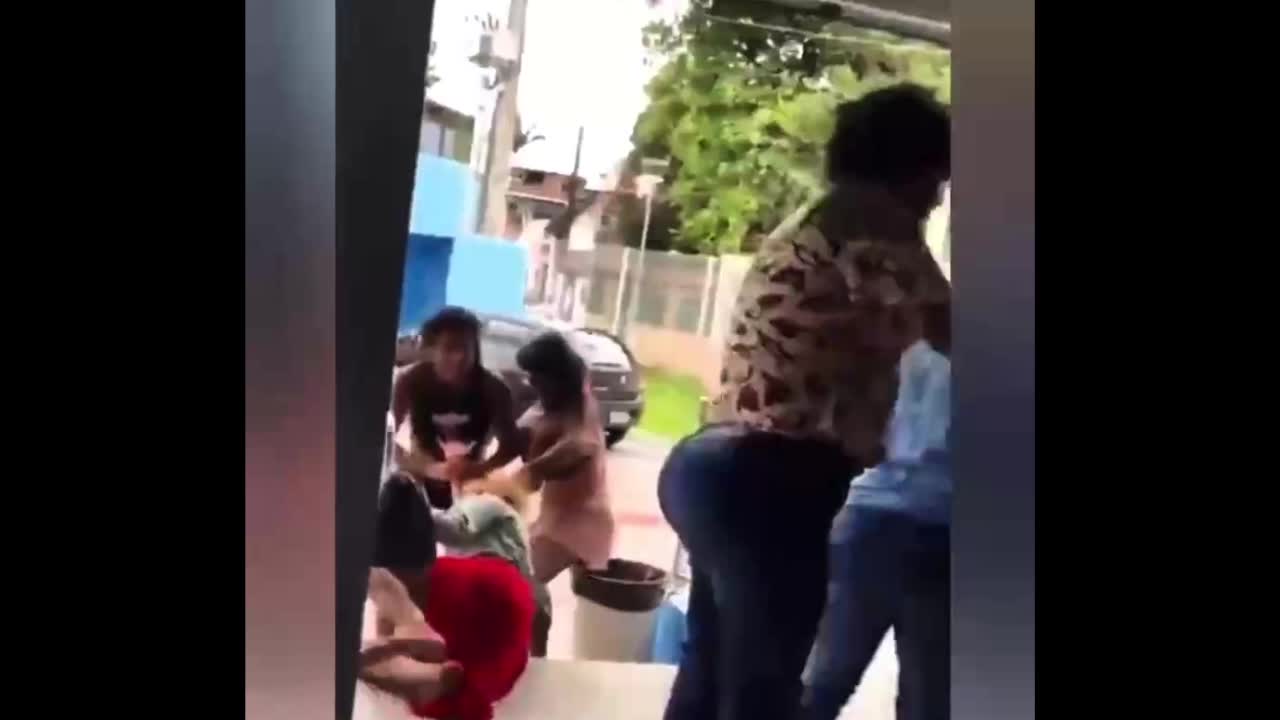 Transgender gets ASS KICKED by women
