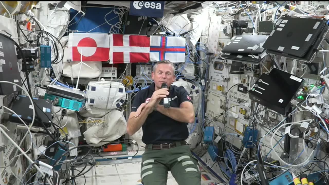 Astronaut Andreas Mogensen talks with Herning .... Denmark DI Summit.. Sept 28, 2023