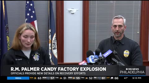 Officials give updates on R.M. Palmer candy factory explosion