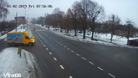 Funny Russian car crashes 2020 February winter edition compilation