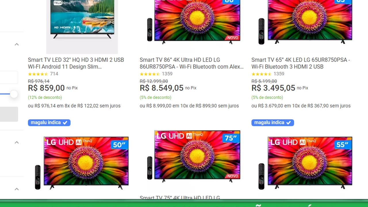 Smart TV LED 32" HQ HD 3 HDMI 2 USB WI-FI Android 11 Design Slim KDE32GR315LN