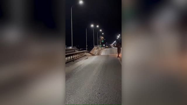 Ukraine: Key transport bridge targeted overnight in Russian-occupied Melitopol