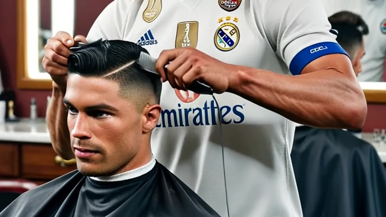 Cristiano Ronaldo Barber shop | Funny Bunny