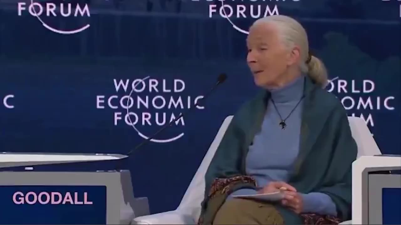 U.N. GENOCIDAL "MESSENGER OF PEACE", JANE GOODALL HINTS AT THE PLAN TO KILL OFF 7+ BILLION PEOPLE!