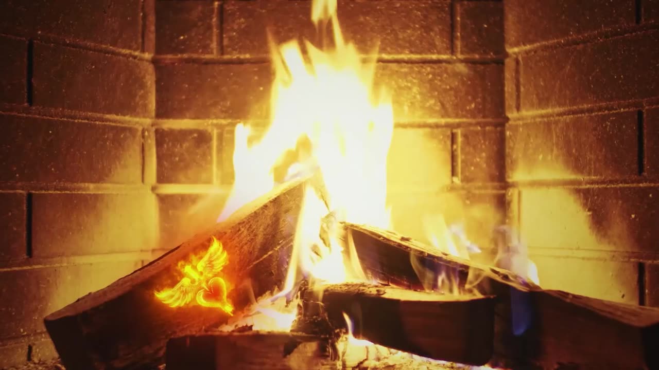 Bon Jovi - Please Come Home For Christmas (Yule Log Visualizer)