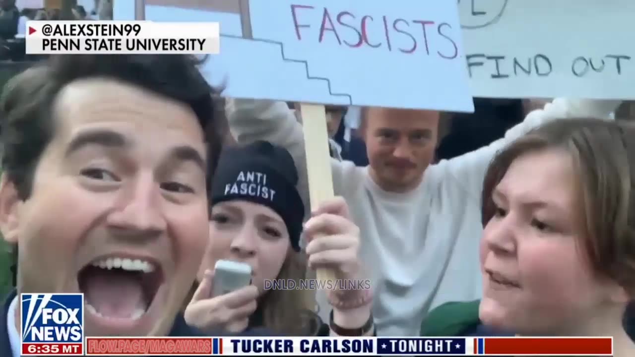 Tucker Carlson Reacts To Alex Stein Getting Spit On By A Psychotic - 10/25/22