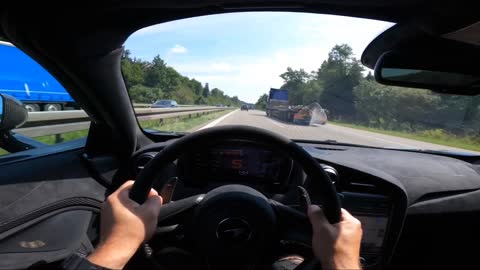 McLaren 765LT POV Autobahn