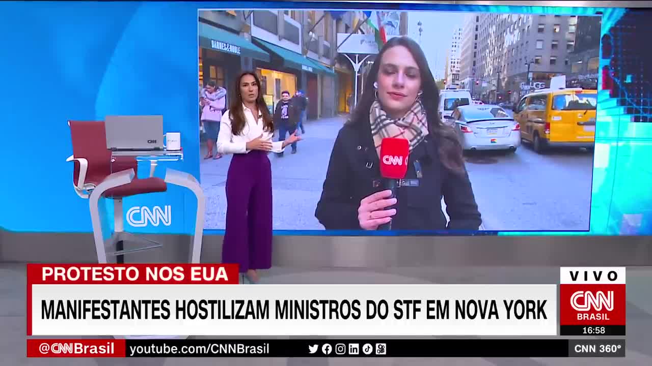 Lewandowski e Gilmar Mendes criticam ataques que sofreram em Nova York | CNN 360°