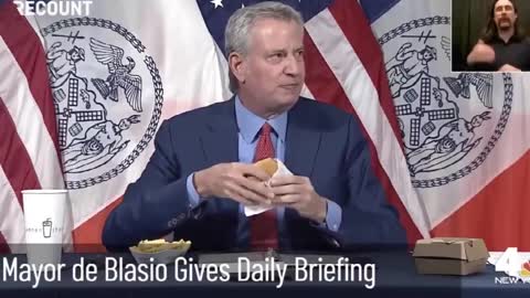 Bill de Blasio : Frites gratuites quand on se fait vacciner ? (remix) (VOST)