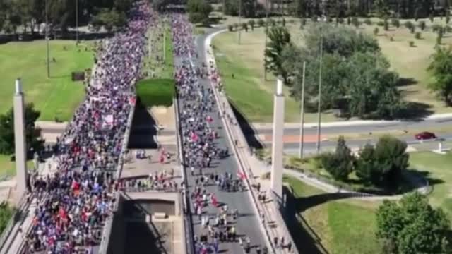 Scenes from Australia’s freedom protest