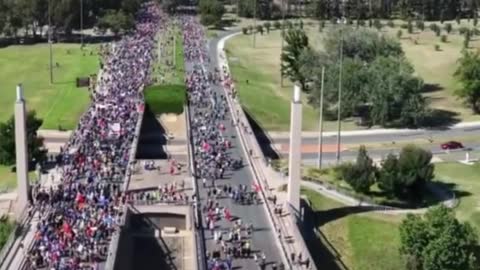 Scenes from Australia’s freedom protest