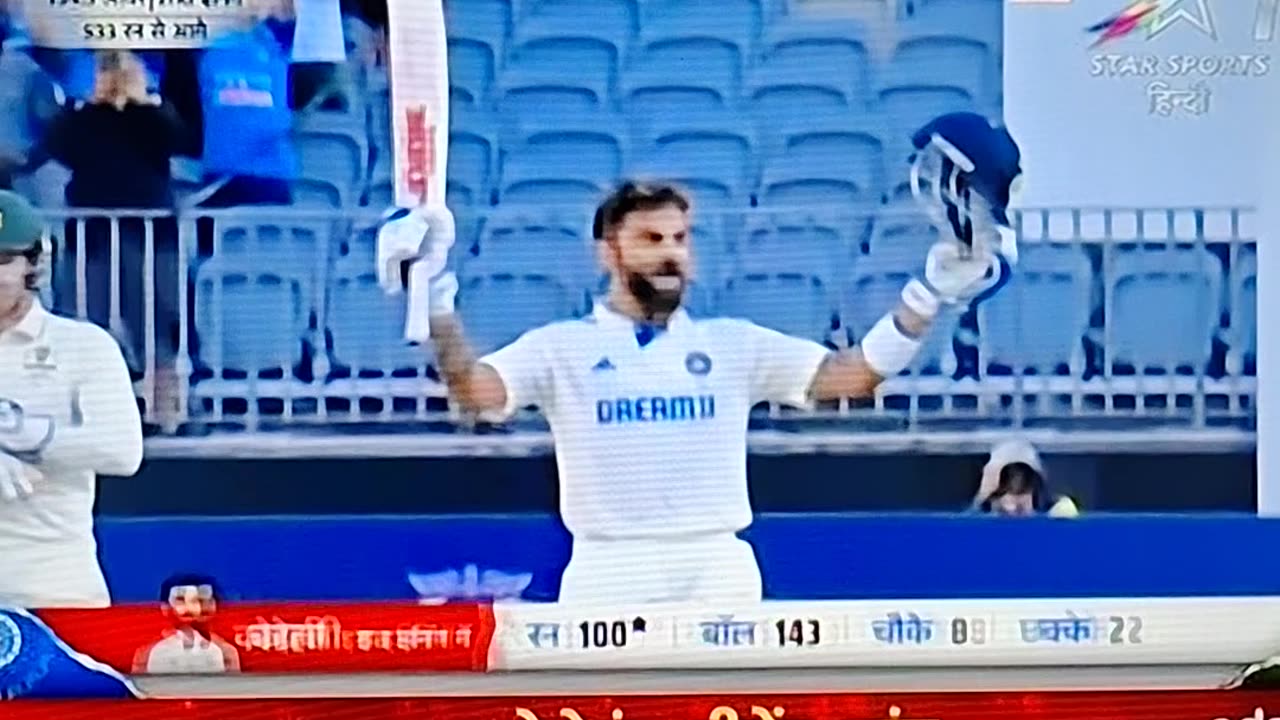 30th test century for Virat Kohli