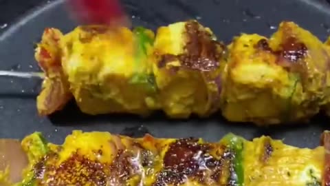 Cooking Paneer Tikka ASMR #shorts #food #cooking #recipe #asmr #asmrcooking #paneer #indianasmrworld