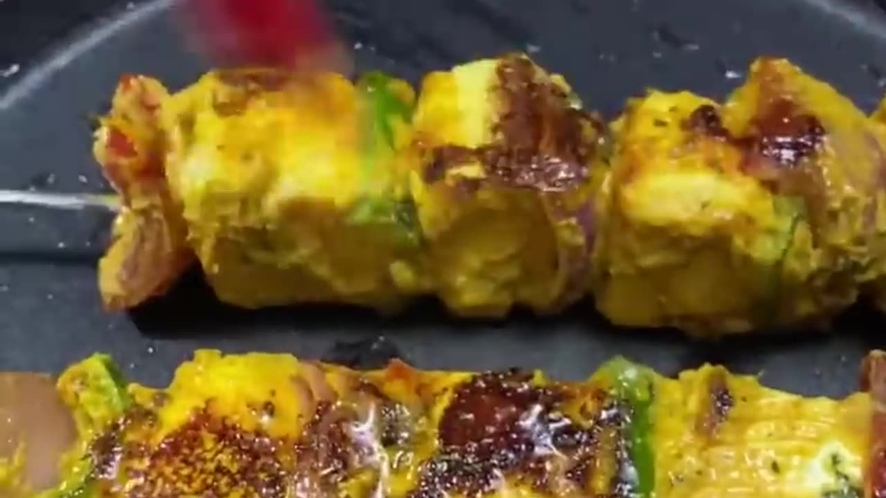 Cooking Paneer Tikka ASMR #shorts #food #cooking #recipe #asmr #asmrcooking #paneer #indianasmrworld