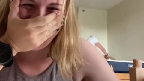 Guy Plays With Cat During Partner's Online Class