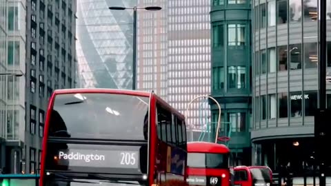 Uk bus and looking roads