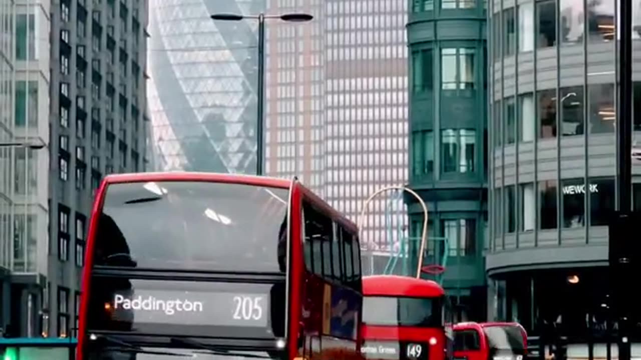 Uk bus and looking roads