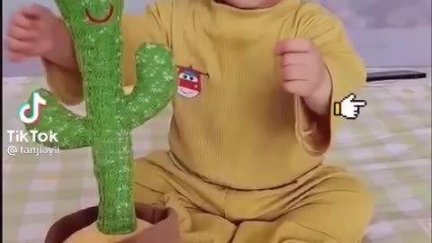 Baby with toy