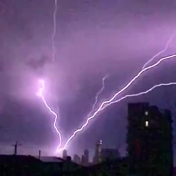 Australia: Possibly one of the best ever captures of Ground-to-cloud lightning.