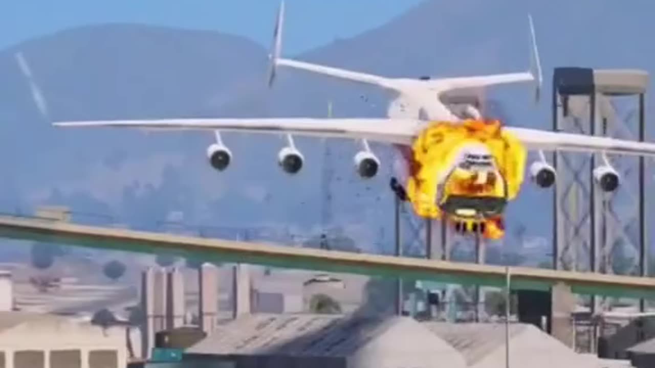 Plane -is-on-fier
