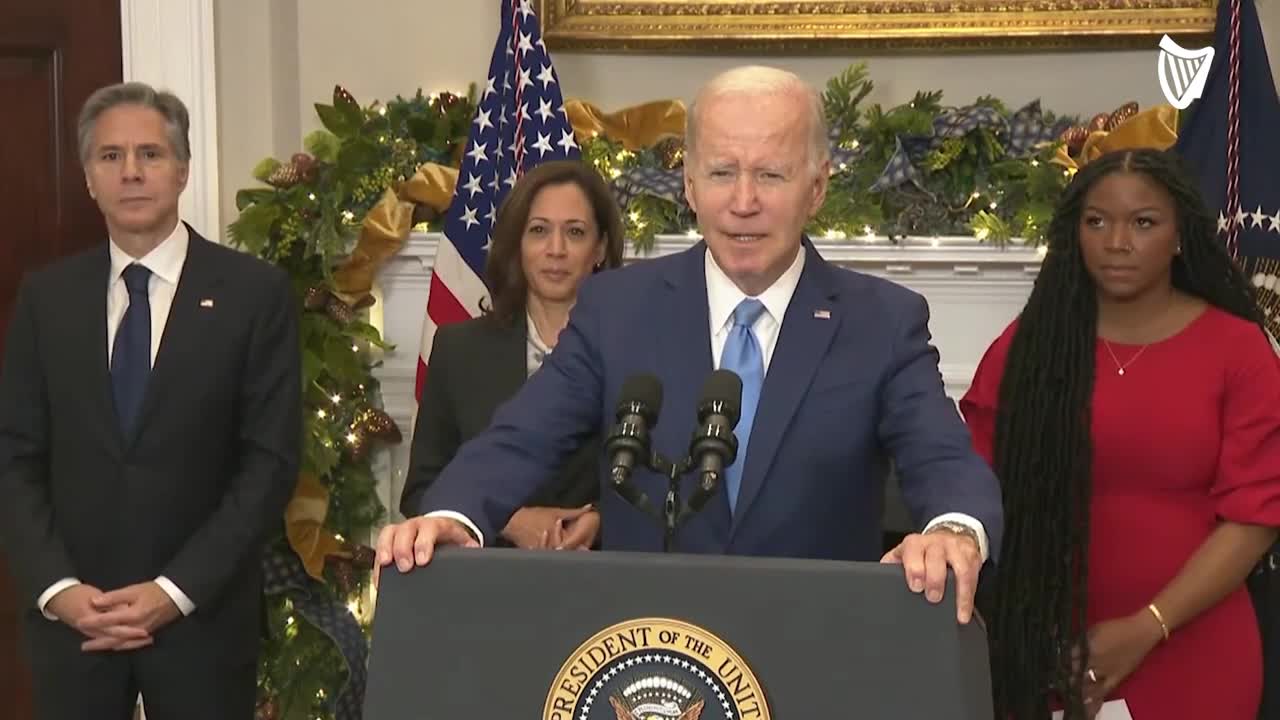 Joe Biden speaks after jailed basketball star Brittney Griner's release