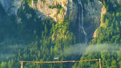Beautiful view of Switzerland in summer and winter