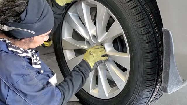 ITS VERY RELAXING WATCHING HIM CHANGING THE TIRE!!!Enjoy