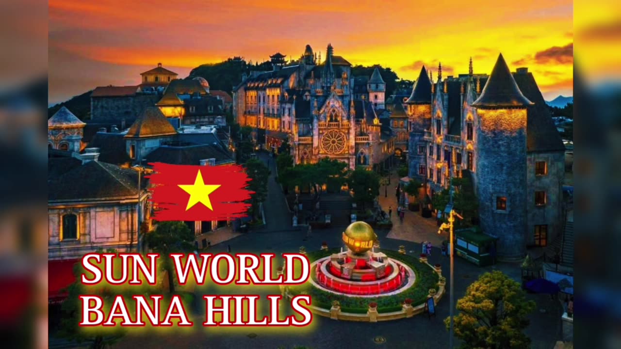 SUN WORLD BANA HILLS AT NIGHT